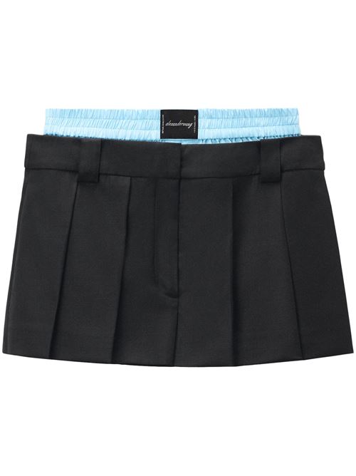 Skort con logo in nero e celeste Alexander Wang ALEXANDER WANG | 1WC3244738001